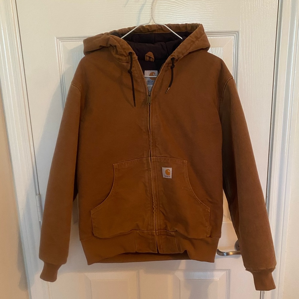 Carhartt WJ130 - Women's Sandstone Active Jacket - Quilt Flannel Lined- Brown